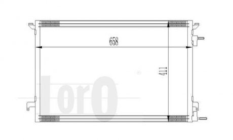 Радіатор кондиціонера SIGNUM/VECTRA C/CROMA 1.9 CDTi/1.9 JTD/w/o 02- DEPO 037-016-0014