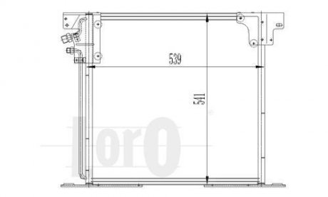 Радіатор кондиціонера Vito 96>03 DEPO 054-016-0020 (фото 1)