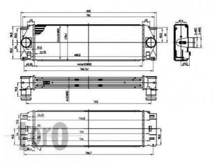 Радіатор інтеркулера а Sprinter/Crafter 06- DEPO 054-018-0009