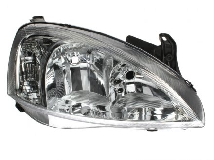 Фара права H7/H7 с прозр. corner lamp, елек. рег., -6/02 (Valeo тип) [] DEPO 442-1125R-LDEMN