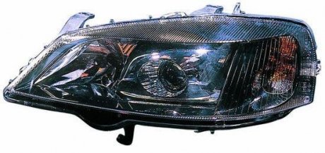 Фара ліва XENON(D2S)/H7 с показником повор., черна рамка, елек. рег., [] DEPO 442-1128L-LDEM2