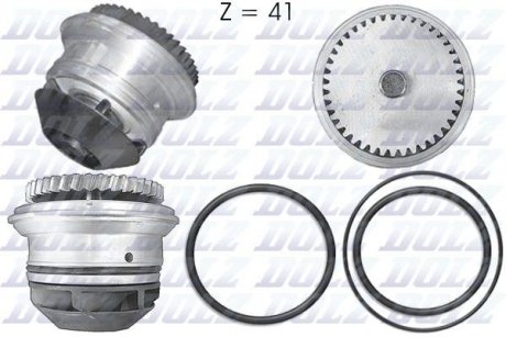 Водяний насос LT 2.8TDI 97-02 (41z.) DOLZ A199