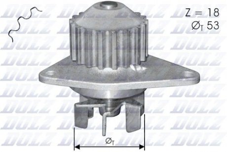 Помпа водяна DOLZ C114