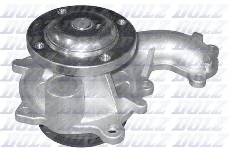 Помпа системи охолодження 1.8TDCI 8V, 1.8DI 8V, 1.8DI Turbo 8V Ford Focus II 04-11, Ford Mondeo IV 07-15, Ford Connect 02-13, Ford C-MAX 02-10, Ford Focus I 98-04, Ford Fiesta 96-01, Ford Galaxy 06-15, Ford S-MAX 06-15 DOLZ F201