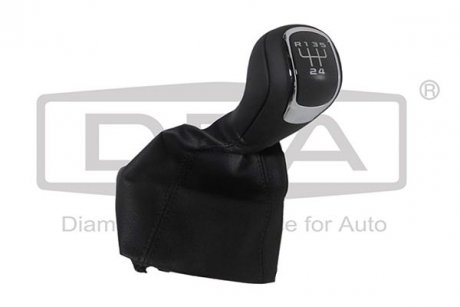 Ручка КПП с пыльником черный 5 ступ Skoda Octavia (09-13),Yeti (10-13) DPA 77111642302