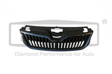 Решетка радиатора без эмблемы с декоративной планкой Skoda RAPID (NH3) (12-) DPA 88531807602 (фото 1)