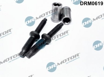 Комплект болтів з головкою системи TORX з чорного металу DR.MOTOR DRM0619