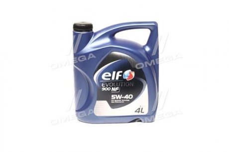 Олива 5W40 Evolution 900 NF (4L) (B4, A3/CF, SL/MB 229.3/VW 502.00, 505.00/PORSCHE A40.) ELF 213909