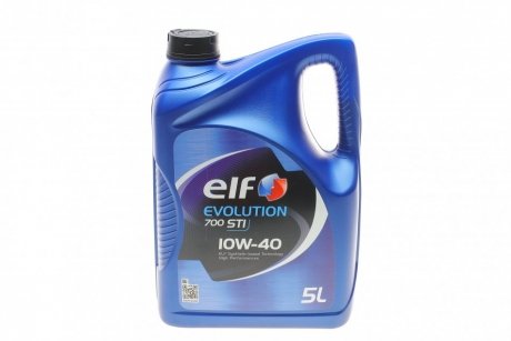 Олива 10W40 Evolution 700 STI (5L) (458478) (ACEA/A3/B4 API/SN/CF VW/501.01/505.00/MB 229.1) ELF 216667 (фото 1)