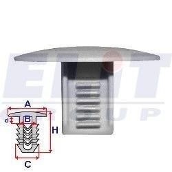 Кліпса внутренней отделки (к-т:10 шт) размер:A = 24mm/B = 8,5mm/d = 5mm/H = 15mm ELIT C60112