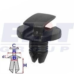 Дюбель подКрилков (к-т:10 шт) размер:A = 20mm/B = 7mm/C = 9mm/d = 2,8mm/H = 14mm ELIT C60151