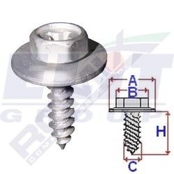 Винт подКрилков (к-т:10 шт) размер:A =18mm/B = 10mm/C = 4,8mm/H = 20mm ELIT C60611