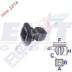 Втулка бампера (к-т:10 шт)размер:A = 14,7mm/C = 7,5mm/F = 7mm/H = 13,7mm ELIT C60672