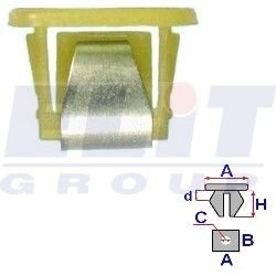 Кліпса сіс-ми освітлення (к-т:5 шт) размер:A = 23,2mm/B = 17,3mm/C = 15,2mm/H = 13,8mm ELIT R 14050