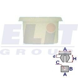 Втулка обивки дв. (к-т:10 шт) размер:A = 18,5mm/C = 14,7mm/H = 8,9mm ELIT R 15052