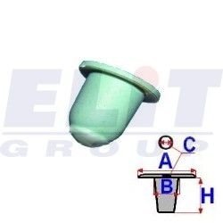 Втулка бок. молдінгов (к-т:10 шт) размер:A = 12,8mm/B = 8,8mm/C = 8,5mm/H = 12,2mm ELIT R 71103