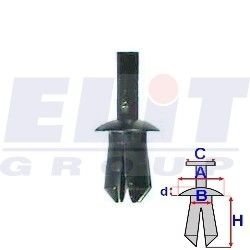 Дюбель подКрилков (к-т:10 шт) размер:A= 10mm/B= 6mm/C= 3,5mm/d= 1,6mm/H= 11,9mm ELIT R A12710