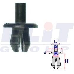 Дюбель подКрилков (к-т:25 шт) ELIT R A13011