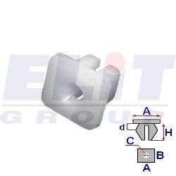 Втулка салона (к-т:10 шт) размер:A = 13mm/B = 13mm/C = 3,8mm/H = 8,2mm ELIT R B14274