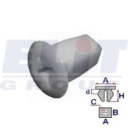 Втулка подКрилков (к-т:10 шт) размер:A = 17.4mm/C = 4.3mm/H = 16.8mm ELIT R B14275