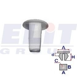 Втулка багажника (к-т:10 шт) размер:A = 16.1mm/C = 3.9mm/H = 17.2mm ELIT R B14695