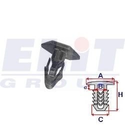 Кліпса ущільнювача (к-т:10 шт) размер:A = 17,8mm/B = 4,9mm/C = 8,1mm/H = 17,2mm ELIT R B19483