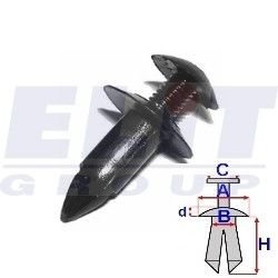 Дюбель в мотор.отсеке (к-т:10 шт) ELIT R B23147