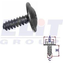 Винт подКрилков (к-т:10 шт) размер:A = 14,7mm/B = 4,1mm/C = 4,9mm/H = 16mm ELIT R C10022