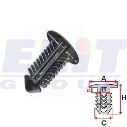 Кліпса подКрилков (к-т:10 шт) размер:A = 15,9mm/B = 3,9mm/C = 7,8mm/H = 21,7mm ELIT R C10024 (фото 1)