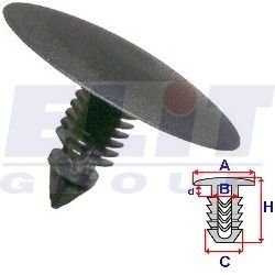 Кліпса в мотор.отсеке (к-т:10 шт) A= 30mm/B= 3,5mm/C= 7,7mm/d= 3,5mm/H= 19,6mm ELIT R C40135