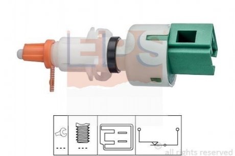 Датчик положення педалі гальма FIAT Fiorino 07-, Qubo 08-19; PEUGEOT Bipper 08-17; CITROEN Nemo 08-17 EPS 1.810.249