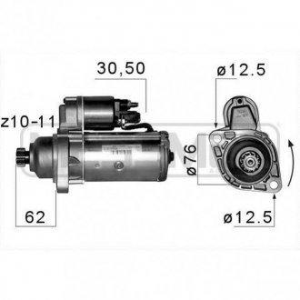 Стартер AUDI,VW,SEAT,SKODA,FORD ERA 220141A