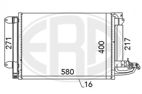 Радіатор ERA 667003