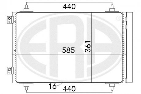 Радіатор кондиціонера ERA 667016