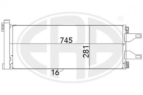 Радіатор кондиціонера ERA 667023