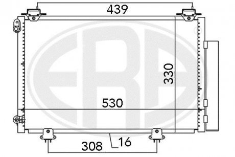 Радіатор кондиціонера ERA 667041