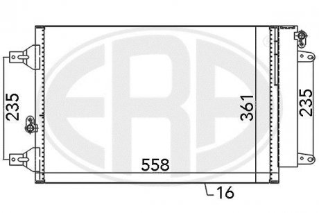 Радіатор кондиціонера ERA 667059