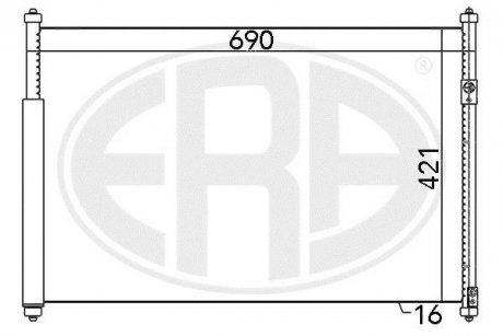 Радіатор ERA 667080