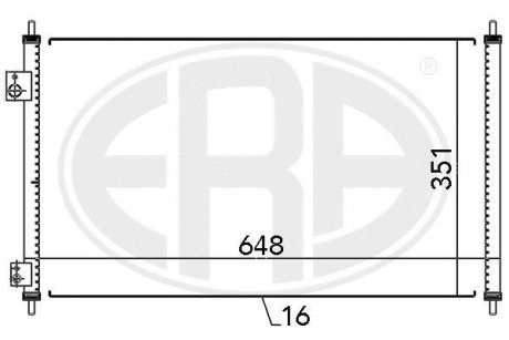 Радіатор кондиціонера ERA 667095