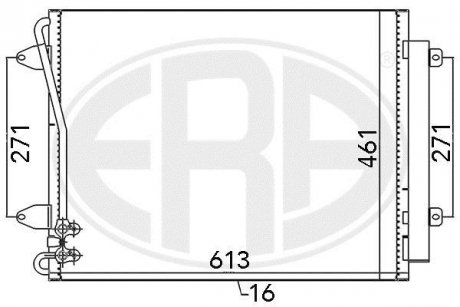 Радіатор кондиціонера ERA 667108