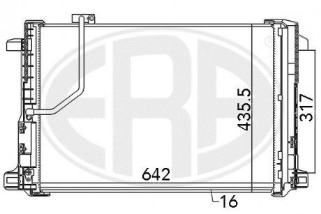 Радіатор кондиціонера ERA 667111