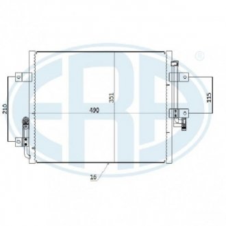 Радіатор кондиціонера ERA 667285