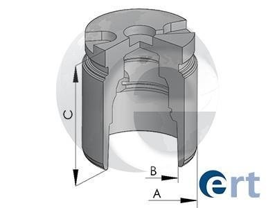 Поршень гальмівного супорту RENAULT Master II 97-10; NISSAN Interstar 01-10; OPEL Movano A 98-10 ERT 150898-C