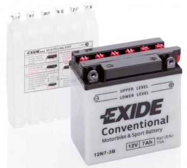 Стартерна батарея (акумулятор) 12N7-3B EXIDE 12N73B