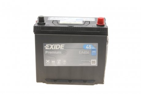 Акумуляторна батарея 45Ah/390A (235x127x226/+R/B01) Premium Азія EXIDE EA456