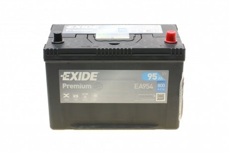 Аккумулятор 95Ah-12v PREMIUM (302х171х222),R,EN800 Азия EXIDE EA954 (фото 1)