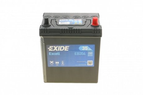 Акумуляторная батарея 35Ah/240A (187x127x220/+R/B00/B1) Excell Азія EXIDE EB356