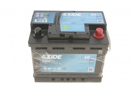 Батарея акумуляторна EXIDE EK600