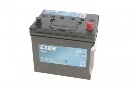 Аккумулятор 60Ah-12v START-STOP EFB (230х173х222),R,EN520 Азия EXIDE EL604