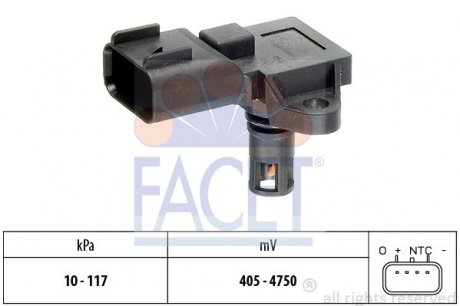 Датчик абсолютного тиску - MAP Sensor FACET 10.3097 (фото 1)